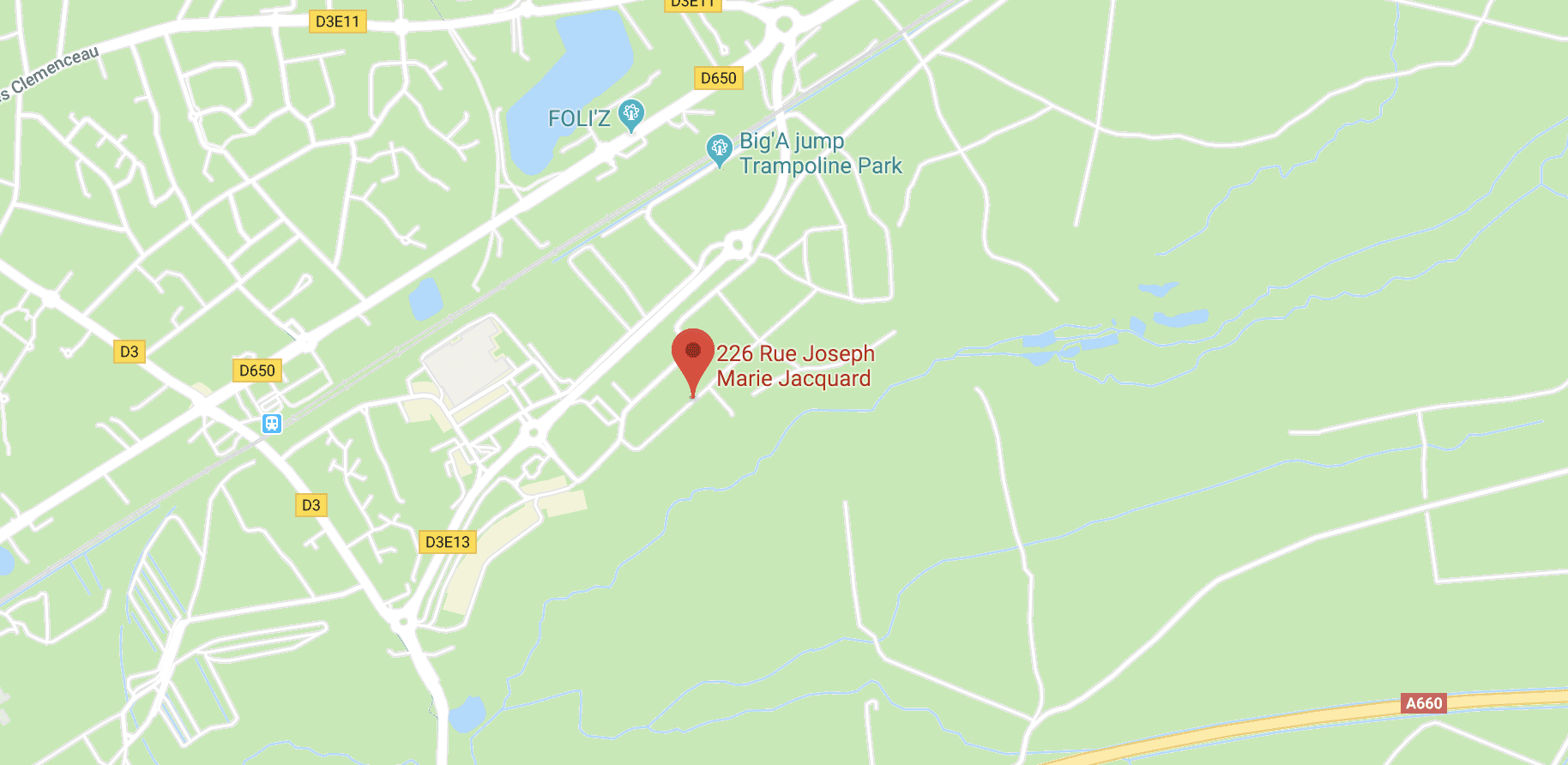 Plan d'accès Escape du Bassin à Biganos